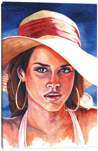 Lana Del Rey Canvas Art Print - Alex Stutchbury