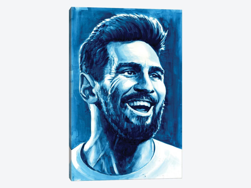 Lionel Messi by Alex Stutchbury 1-piece Canvas Art