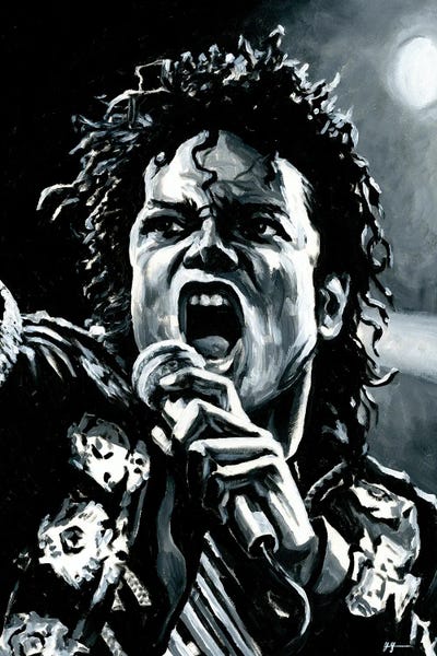 Michael Jackson Canvas Wall Art by Alex Stutchbury iCanvas