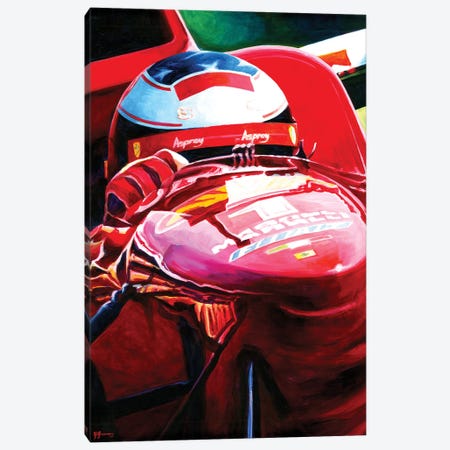 Michael Schumacher - 1996 Italian GP Winner Ferrari F310B Canvas Print #ABH28} by Alex Stutchbury Canvas Wall Art