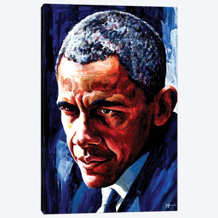 Barack Obama Canvas Print #ABH30} by Alex Stutchbury Canvas Art Print