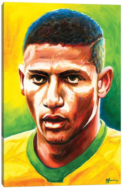 Richarlison - Brazil Canvas Art Print - Soccer Art