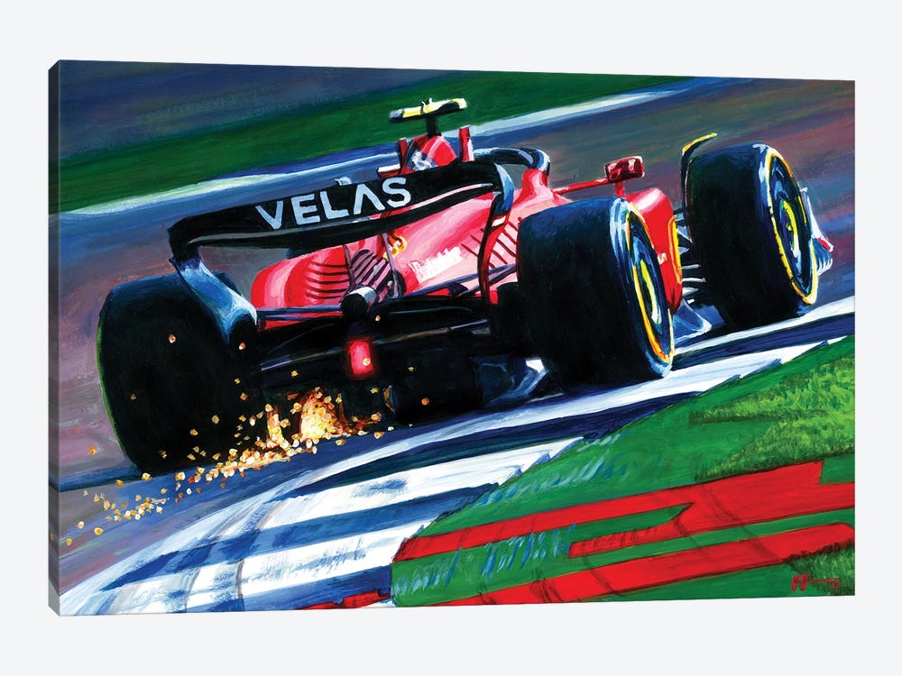 Carlos Sainz - 2022 British GP Winner by Alex Stutchbury 1-piece Art Print