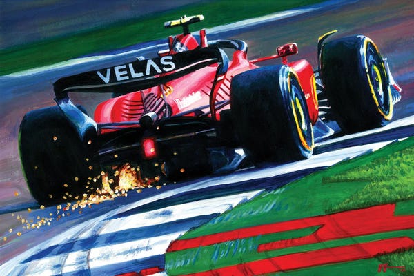 Automobiles: Carlos Sainz - 2022 British GP Winner by Alex Stutchbury