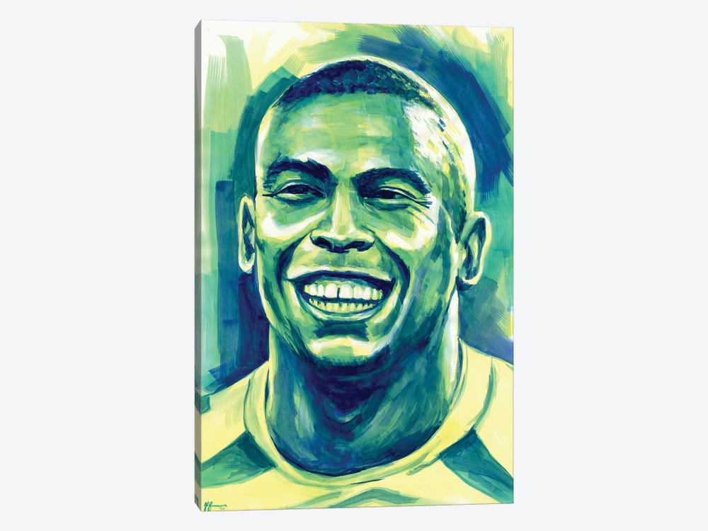 Ronaldo - 2002 Fifa World Cup Winner by Alex Stutchbury 1-piece Canvas Art Print