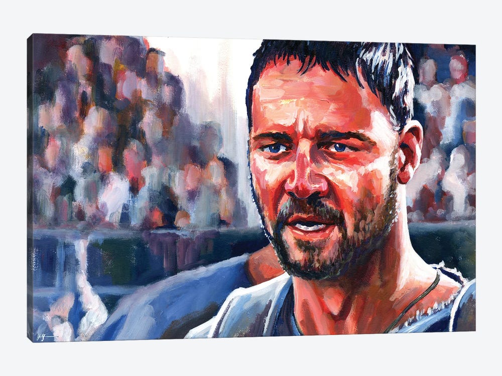 Russell Crowe - Gladiator by Alex Stutchbury 1-piece Canvas Art