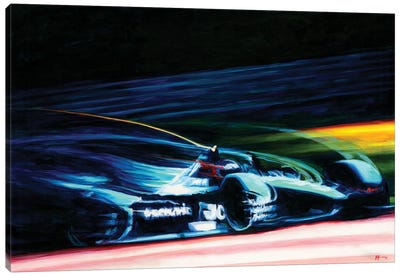 Sam Bird - 2021 Formula E Jaguar Racing Canvas Art Print - Alex Stutchbury