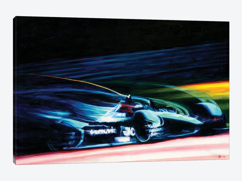 Sam Bird - 2021 Formula E Jaguar Racing by Alex Stutchbury 1-piece Canvas Wall Art