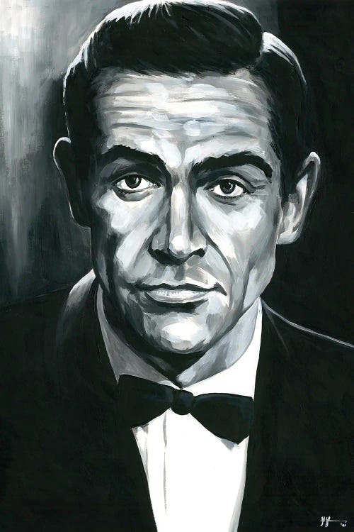 Sean Connery - James Bond 007 by Alex Stutchbury wall art