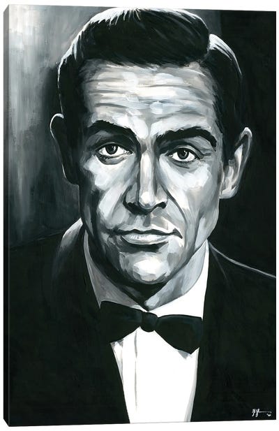 Sean Connery - James Bond 007 Canvas Art Print - Sean Connery