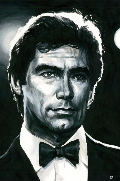 Timothy Dalton - James Bond 007 by Alex Stutchbury wall art