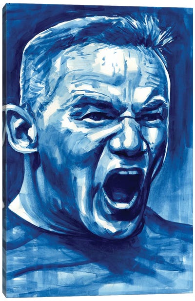 Wayne Rooney Canvas Art Print - Alex Stutchbury