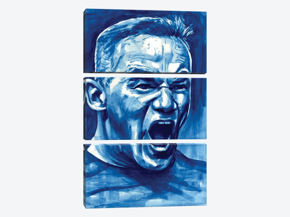 Wayne Rooney by Alex Stutchbury 3-piece Canvas Art Print