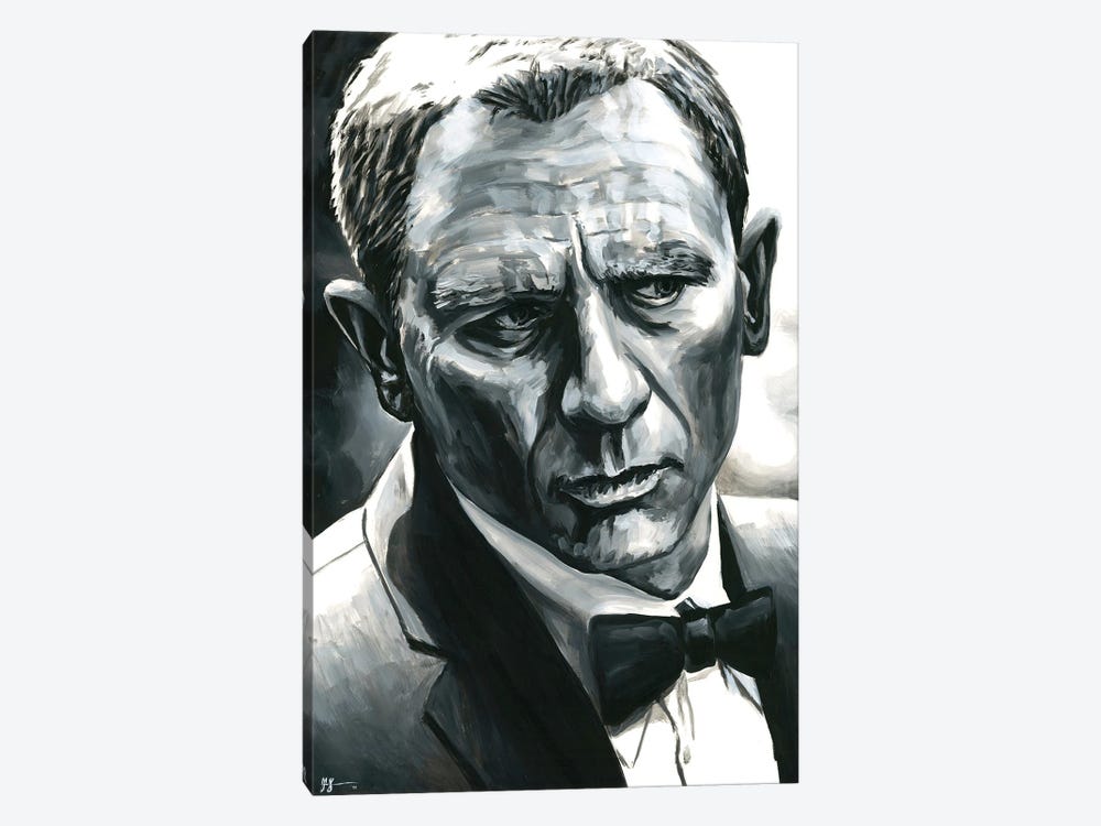 Daniel Craig - James Bond 007 by Alex Stutchbury 1-piece Canvas Artwork