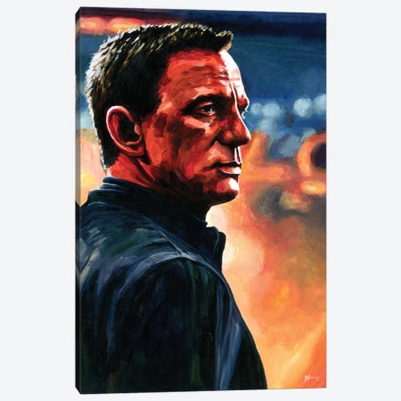 Daniel Craig - James Bond 007 Spectre Canvas Print #ABH7} by Alex Stutchbury Canvas Art Print