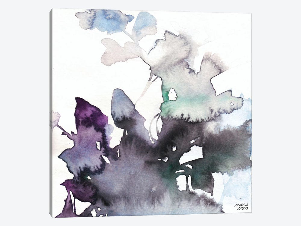 Watercolor Floral Pink Purple Trio III by Andrea Bijou 1-piece Art Print