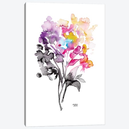 Colorful Bouquet Canvas Print #ABI6} by Andrea Bijou Canvas Wall Art