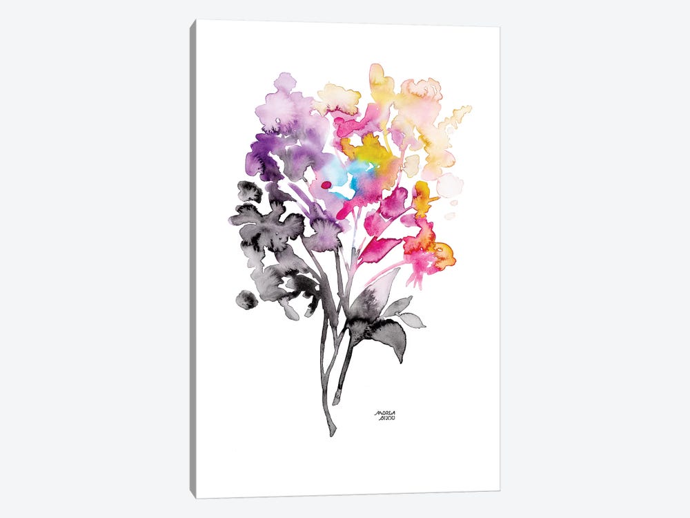 Colorful Bouquet by Andrea Bijou 1-piece Canvas Art Print