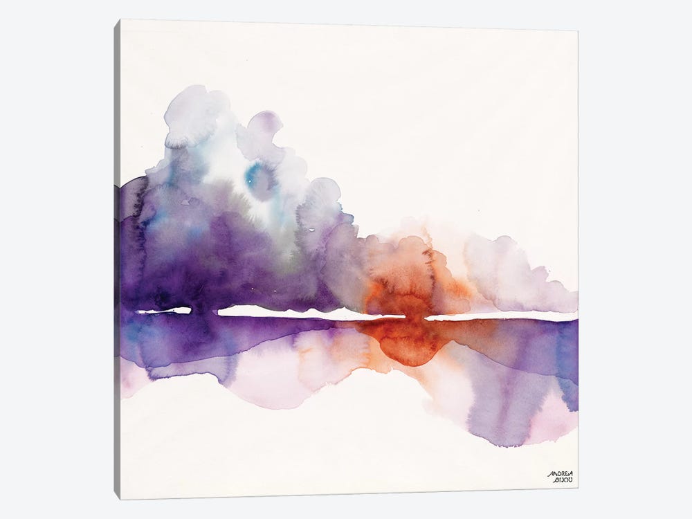 Purple Sun by Andrea Bijou 1-piece Canvas Art