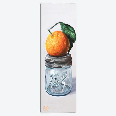 Half Pint Tangerine Canvas Print #ABJ11} by Abra Johnson Canvas Art Print