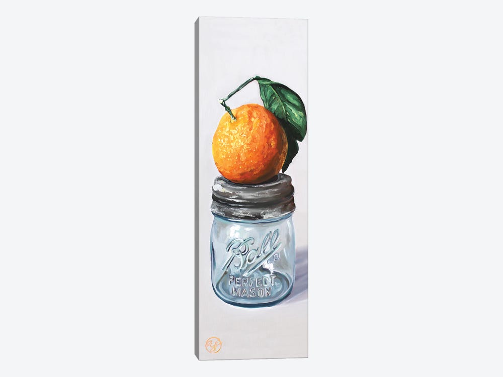 Half Pint Tangerine by Abra Johnson 1-piece Canvas Wall Art