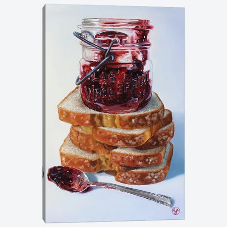 Jammin' Bread Canvas Print #ABJ12} by Abra Johnson Canvas Art Print