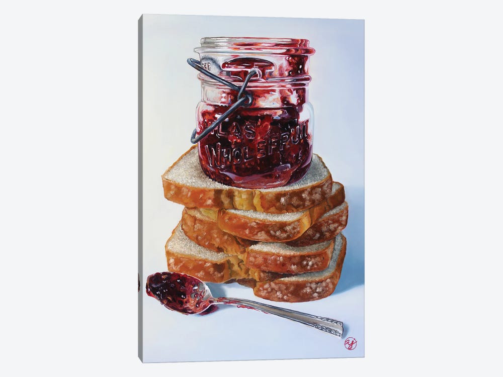 Jammin' Bread by Abra Johnson 1-piece Canvas Print