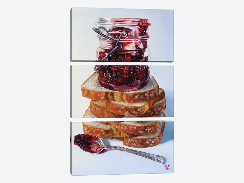 Jammin' Bread by Abra Johnson 3-piece Art Print