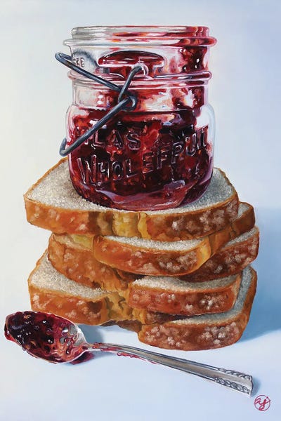 Food & Drink Still Life: Jammin' Bread by Abra Johnson