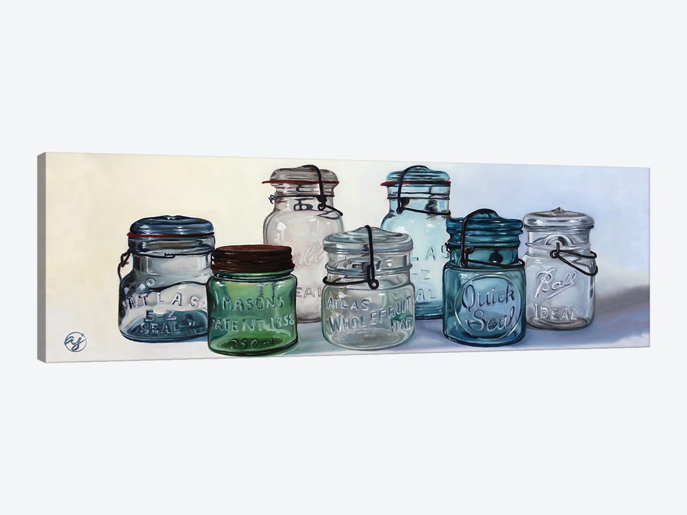 Jar Wars by Abra Johnson 1-piece Canvas Wall Art