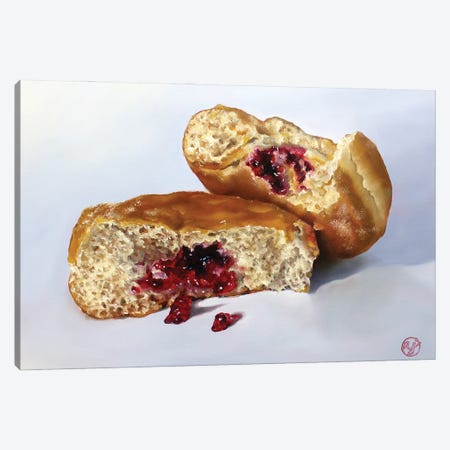 Jelly Donuts Canvas Print #ABJ14} by Abra Johnson Canvas Wall Art