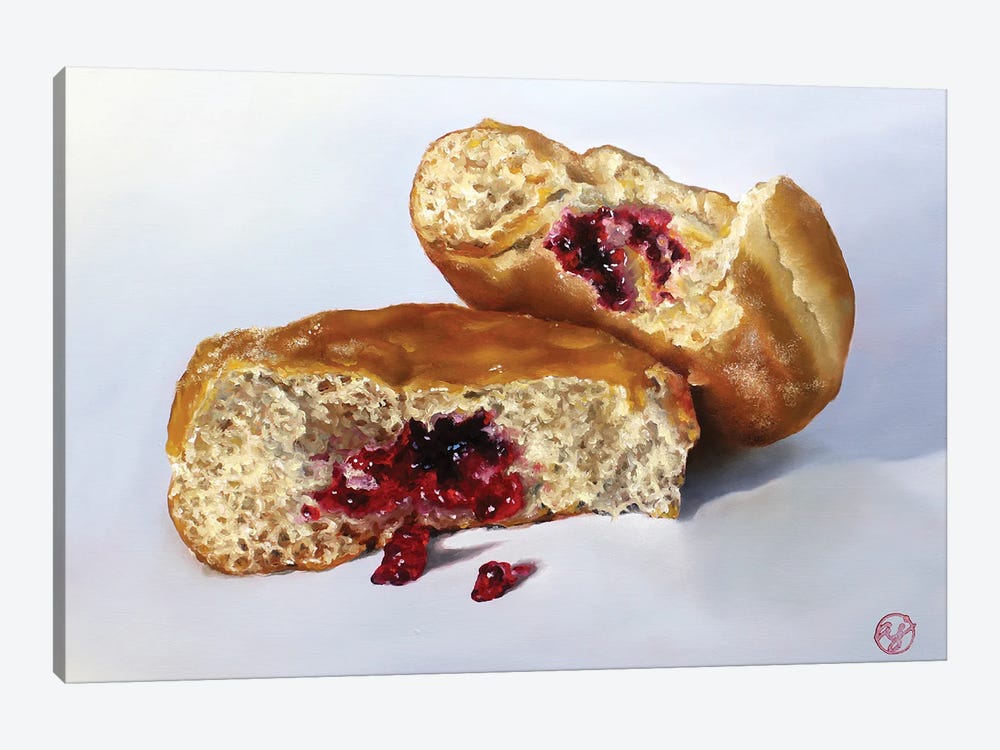 Jelly Donuts by Abra Johnson 1-piece Canvas Art Print