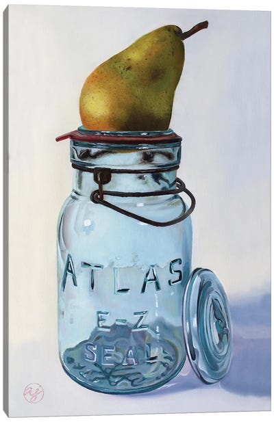 Atlas Pear Canvas Art Print - Abra Johnson