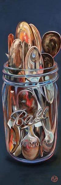 Contemporary Fine Art: Silver Spoons by Abra Johnson