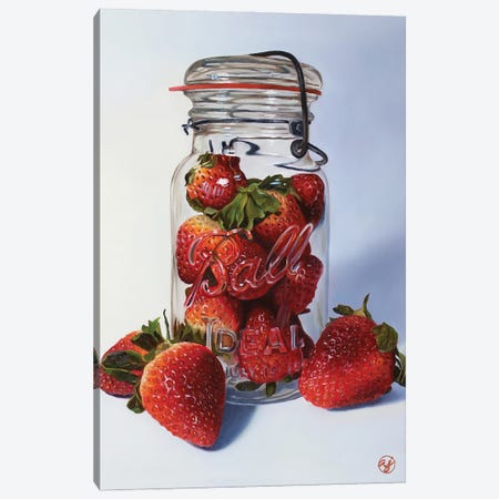 Strawberry Fields Canvas Print #ABJ27} by Abra Johnson Canvas Print