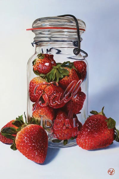 Food & Drink Still Life: Strawberry Fields by Abra Johnson