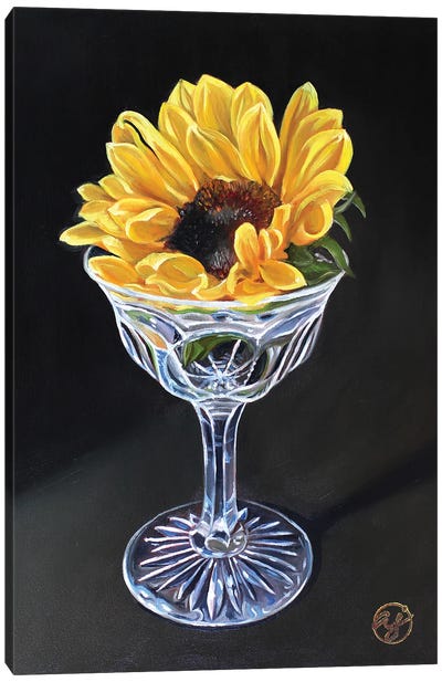 Summer Cocktail Canvas Art Print - Sunflower Art