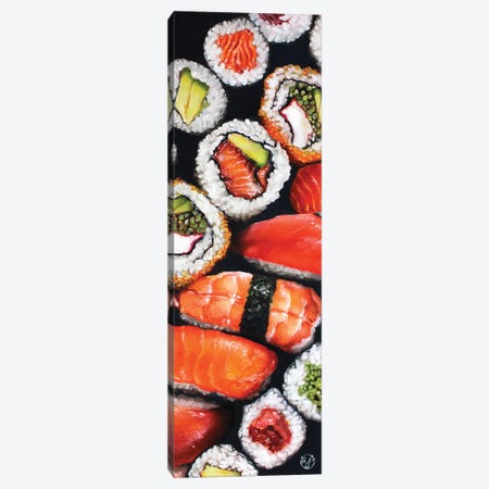 Sushi Platter Canvas Print #ABJ29} by Abra Johnson Canvas Art