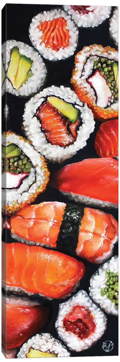 Sushi Platter Canvas Art Print - Abra Johnson