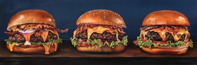 Triple Pounder by Abra Johnson multi panel art
