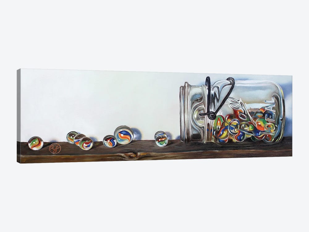 Ball Jar Marbles by Abra Johnson 1-piece Art Print