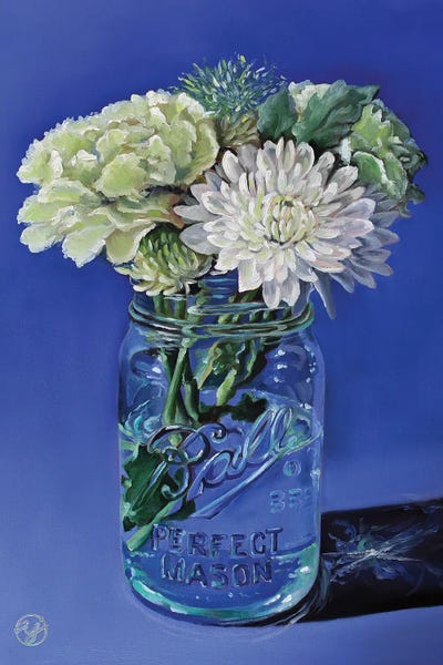 Dining Room: Ball Jar Flowers by Abra Johnson