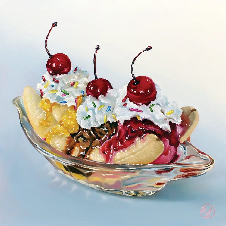 Banana Drama by Abra Johnson wall art