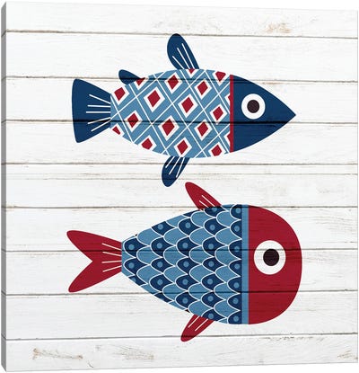 Americana Fish III Canvas Art Print