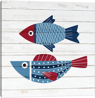 Americana Fish IV Canvas Art Print