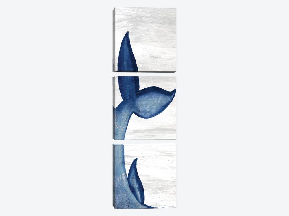 Whale Tails I by Ann Bailey 3-piece Canvas Artwork