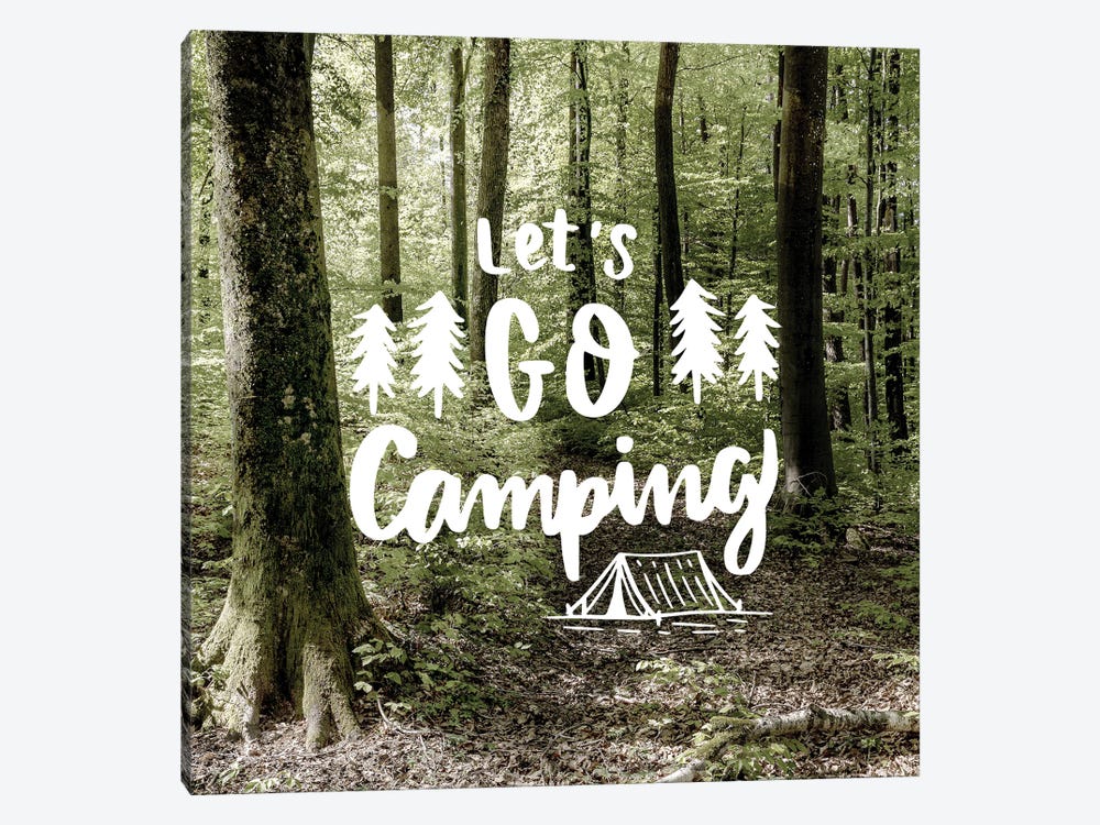 Lets Go Camping by Ann Bailey 1-piece Canvas Print