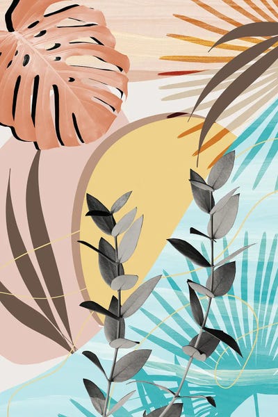 Anita's & Bella's Art: Eucalyptus Tropical Summer Oasis I by Anita's & Bella's Art