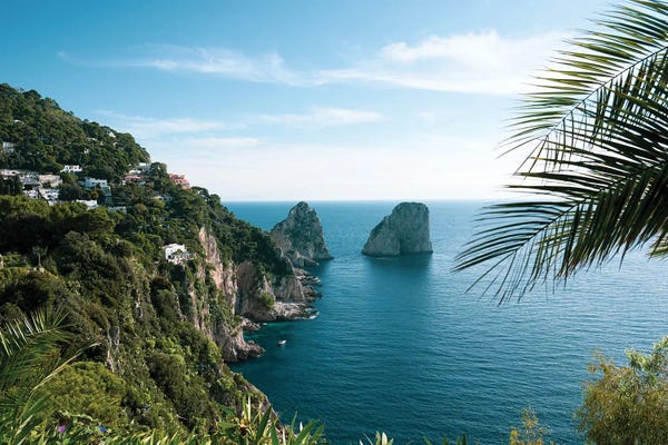 Anita's & Bella's Art: Capri Faraglioni Rock View I by Anita's & Bella's Art