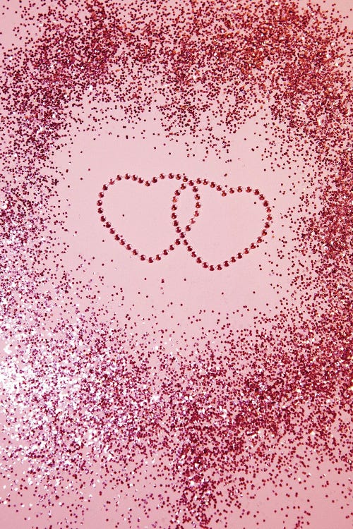 In Love Sparkling Glitter Hearts I by Anita's & Bella's Art wall art